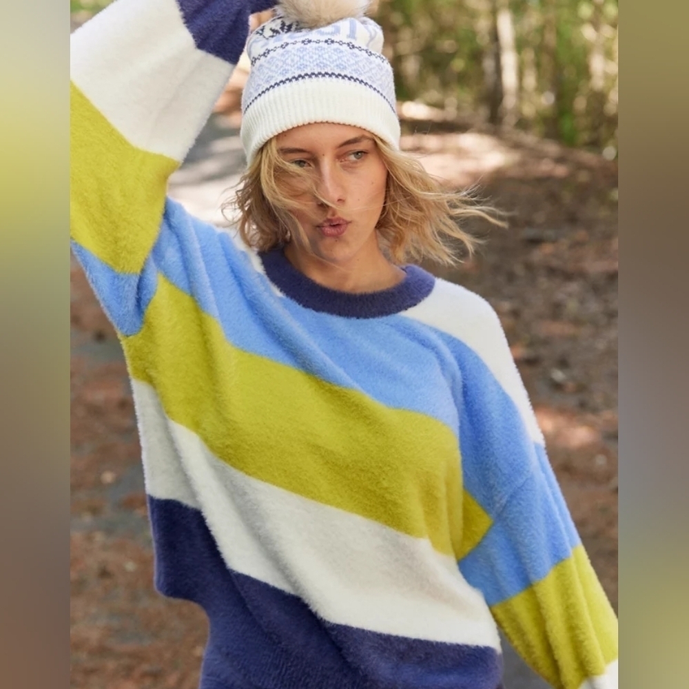 Aerie Flurry Crew Oversized Sweater